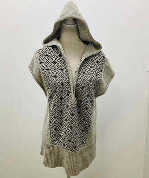 EUC Free People We The Free Joanna Hooded Knit Sweater Vest size M